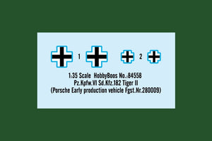 Hobby Boss 84558 Pz.Kpfw.VI Sd.Kfz.182 Tiger II Porsche Early production vehicle Fgst.Nr.280009 1/35 – image 4