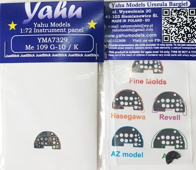 Yahu YMA7329 Me-109G-10 &amp;amp; K AZ Model / Fine Molds / Hasegawa 1/72