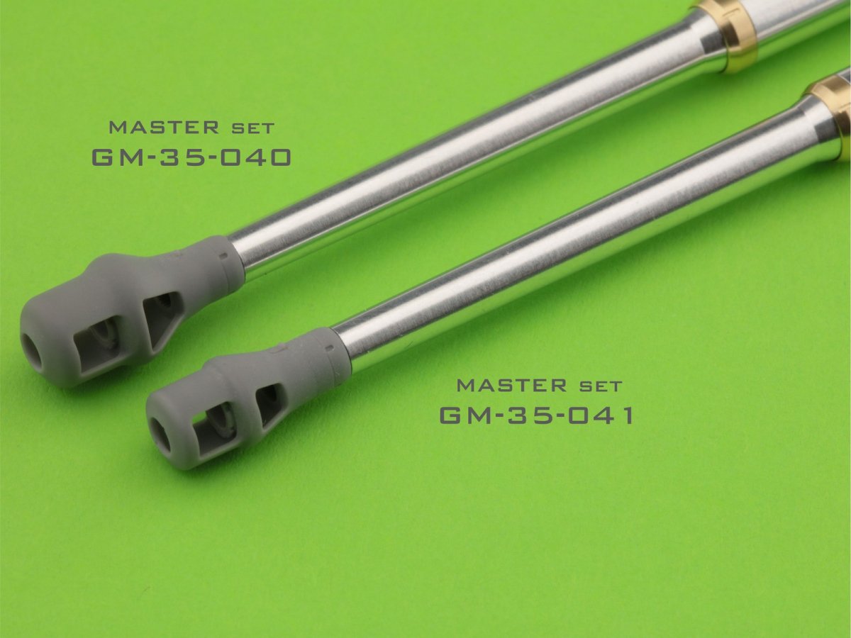 Master GM-35-041 PzKpfw VI Tiger I - 88 mm gun barrel KwK36 L/56 - late version of the muzzle brake 1/35 – imagen 7