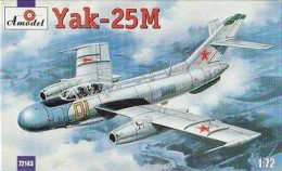 A-Model 72143 Yakovlev Yak-25 Soviet Jet Fighter (NATO Code Flashlight-A / Mandrake 1/72