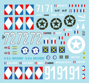 Star Decals 35-C1204 French M3A1 White Scout Car 1/35 – obrázek 2