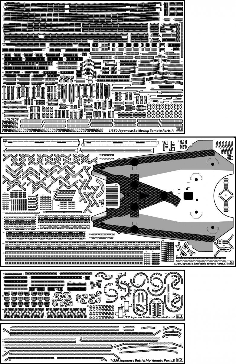 MK1 Design MD-35024 New Yamato Super Detail 1/350 – image 2