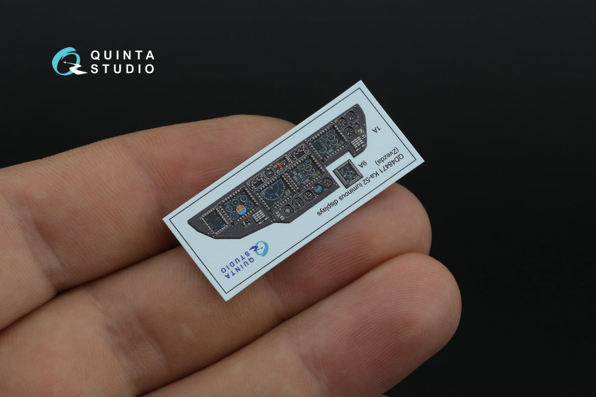 Quinta Studio QD48471 Ka-52 luminous displays for QD48470/QDS-48470 sets (Zvezda) 1/48 – obrázek 6