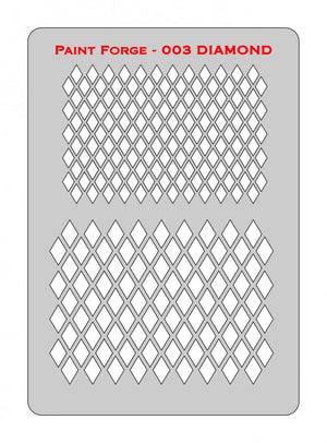 Pochoir Paint Forge PFST003L - Diamants