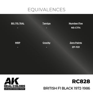 AK Interactive RC828 British F1 Black 1972-1986 17 ml – image 3