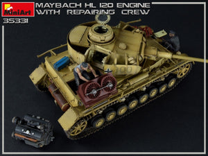 Miniart 35331 MAYBACH HL 120 ENGINE FOR PANZER III/IV FAMILY WITH REPAIR CREW 1/35 – image 14