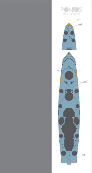 Pontos 35022WD1 French Navy Richelieu Wooden Deck set 1/350 – Bild 3