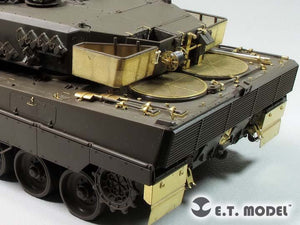 ET Model EA35-115 German Leopard 2 A5/6 MBT Engine &amp;amp; Turret Rack Grills For TAMIYA Kit 1/35