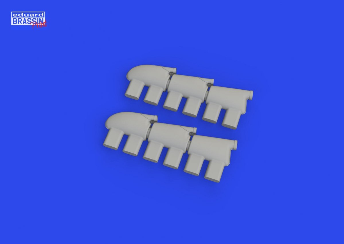 Eduard 632188 Hurricane Mk. II exhaust rounded PRINT REVELL 1/32