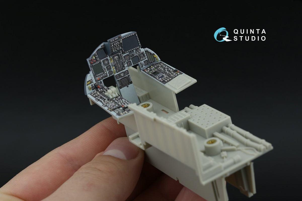 Quinta Studio QDS+32252 F-15C PAD-upgraded 3D-Printed &amp;amp; colored Interior on decal paper (Tamiya) (Small version) (with 3D-printed resin parts) 1/32 – obrázek 8