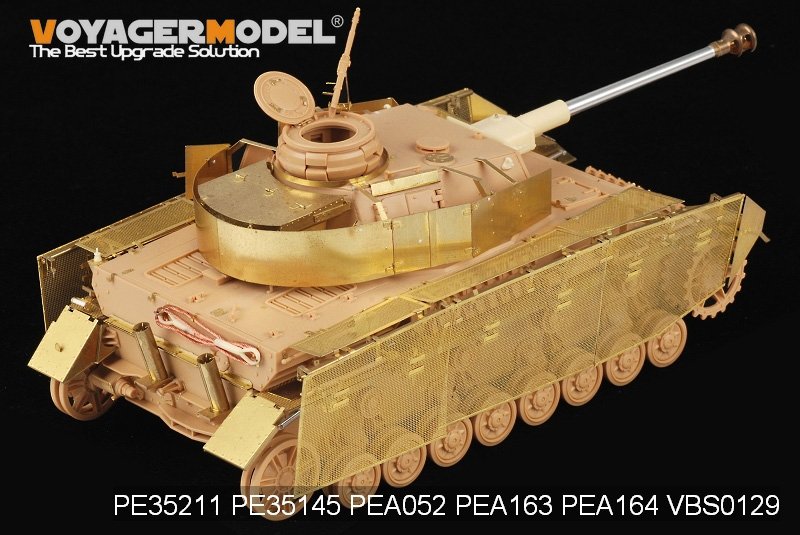 Voyager Model PEA164 WWII German Panzer.IV Ausf.J &amp;quot;Thoma shields&amp;quot; wire mesh schürzen (For All) 1/35 – immagine 5