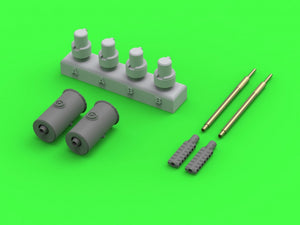 Master GM-35-058 Flakpanzer IV &amp;amp; V &amp;amp; 38(t) Kugelblitz - MK103 (30mm) gun barrels with resin mounts (for Dragon, Takom, Border models) 1/35 – image 8