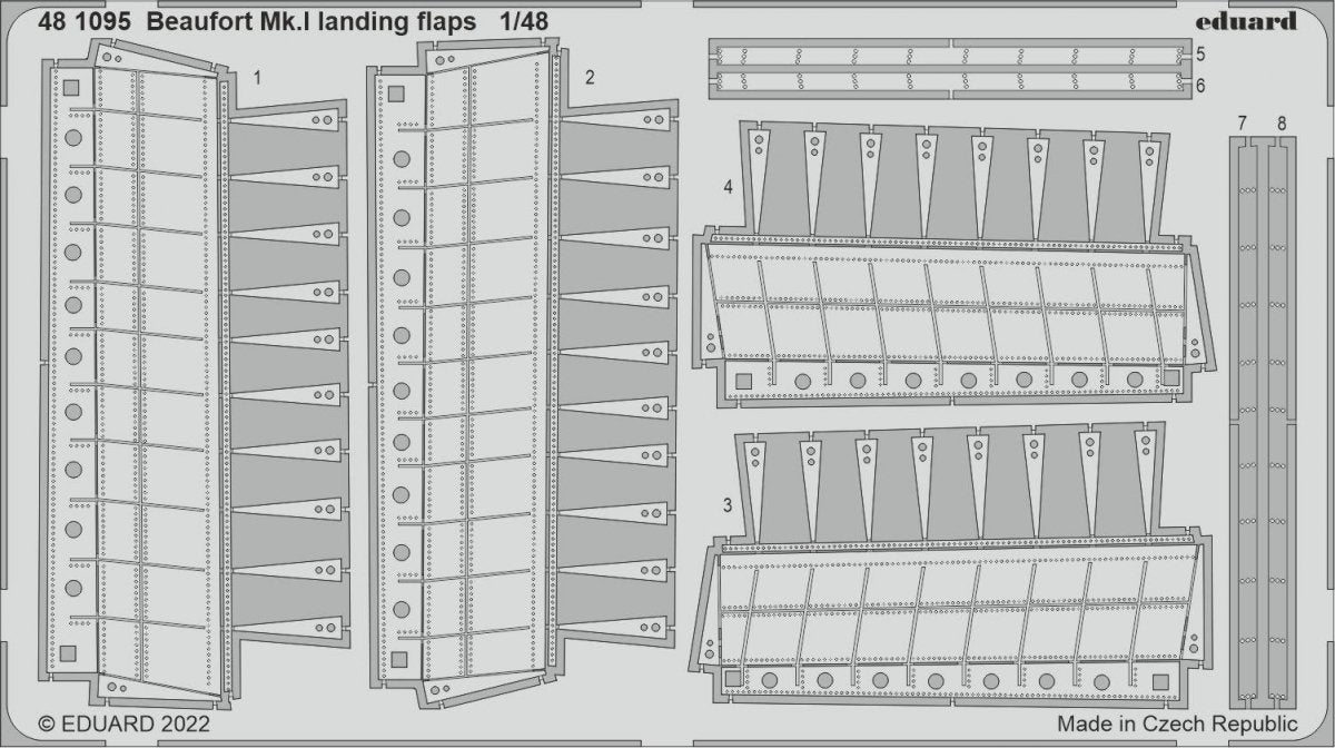 Eduard 481095 Beaufort Mk. And landing flaps ICM 1/48