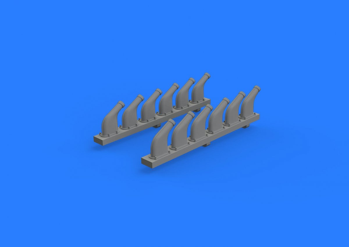 Eduard 632118 P-51D exhaust stacks REVELL 1/32 – immagine 2