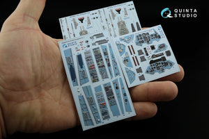 Quinta Studio QD32072 Su-27UB 3D-Printed &amp;amp; colored Interior on decal paper (for Trumpeter kit) 1/32 – image 2