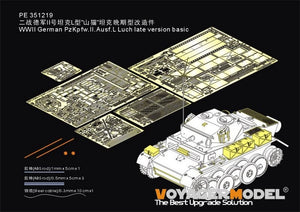 Voyager modèle PE351219 WWII allemand PzKpfw.II.Ausf.L Luch version tardive de base (pour Border BT-018) 1/35