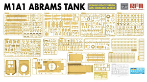 Rye Field Model 5120 M1A1 ABRAMS TANK Ukraine Update Version with Workable Tracks 1/35 – immagine 3