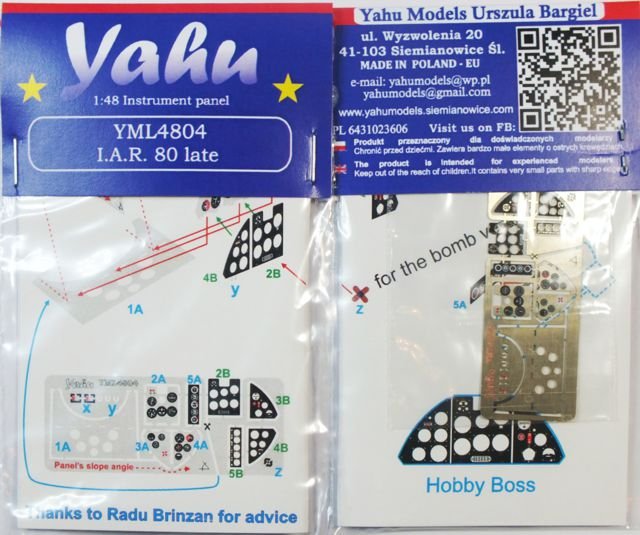 Yahu YML4804 IAR 80 late (Hobby Boss / LTD / Icarodesign) 1/48