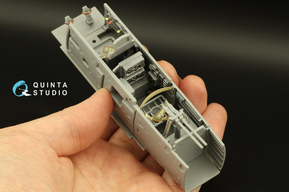 Quinta Studio QD32167 Ju 87D/G 3D-Printed &amp;amp; colored Interior on decal paper (Hasegawa) 1/32 – Bild 3