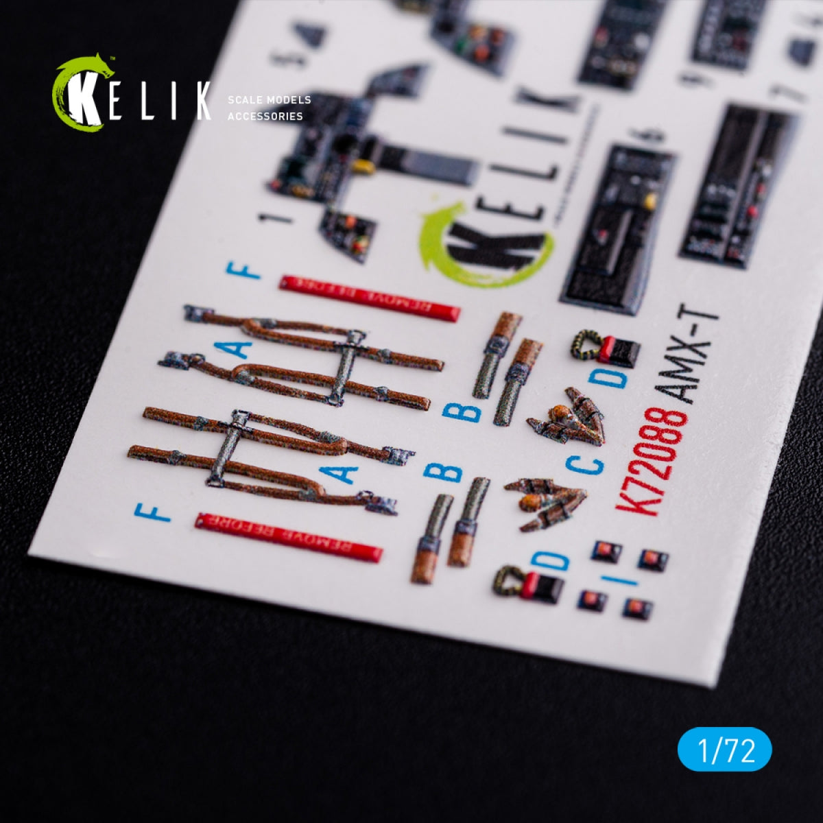 KELIK K72088 AMX-T interior 3D decals for Italeri kit 1/72 – image 2