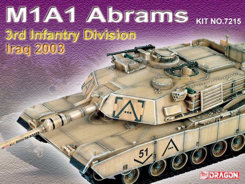Dragon 7215 M1A1 Abrams Iraq 2003 1/72