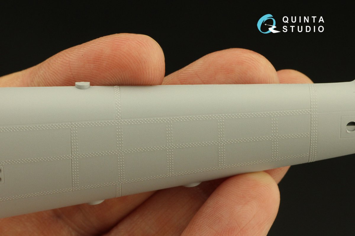 Quinta Studio QRV-032 Triple riveting rows (rivet size 0.15 mm, gap 0.6 mm, suits 1/48 scale), White color, total length 4.4 m/14 ft – image 5
