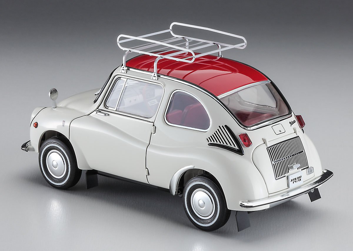 Hasegawa 20622 Subaru 360 Deluxe w/Roof Carrier 1/24 – obrázek 3