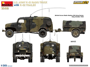 MiniArt 35418 US ARMY K-51 RADIO TRUCK WITH K-52 TRAILER. INTERIOR KIT 1/35 – image 11