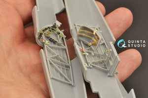 Quinta Studio QD48274 He 51B 3D-Printed &amp;amp; colored Interior on decal paper (Roden) 1/48 – image 7