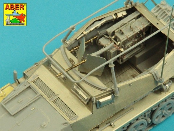 Aber 35L-169 Barrel for German MG34 rifle with armored cover 1/35 – image 5
