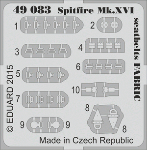 Eduard 49083 Spitfire Mk. XVI seatbelts FABRIC 1/48 EDUARD – immagine 2