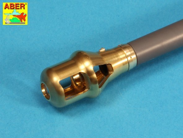 Aber 16L-08 Early muzzle brake for the barrel used on the early version of the Tiger I, King Tiger tank (Porsche turret) / Early muzzle brake used on German 8.8cm barrel Tiger I - early and Tiger II (Porsche turret) 1/16 – image 9