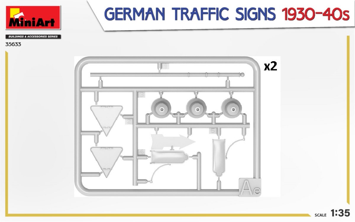 MiniArt 35633 GERMAN TRAFFIC SIGNS 1930-40s 1/35 – image 5