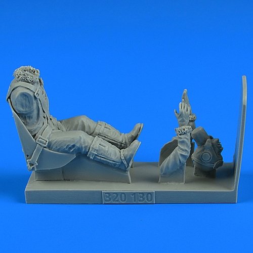 Aerobonus 320130 Figurine de pilote de l&amp;#39;USAAF (Seconde Guerre mondiale) avec siège pour P-47 Thunderbolt (Hasegawa, échelle 1/32)