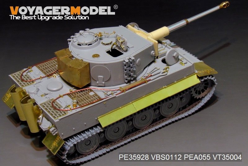 Maquette Voyager PE35928 Char Tiger I allemand de la Seconde Guerre mondiale, production tardive, pour TRUMPETER 09540, échelle 1/35 – image 10