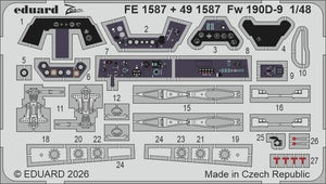 Eduard FE1587 Focke Wulf Fw-190 D-9 - Zoom Set MiniArt Kits 1/48