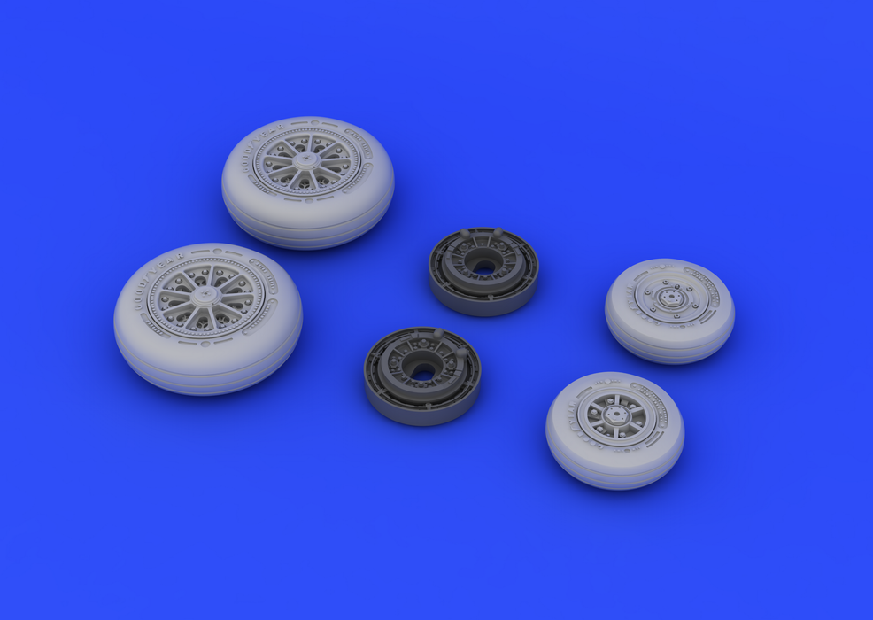 Eduard 648181 F-104 undercarriage wheels late 1/48 (Hasegawa) – obrázek 4