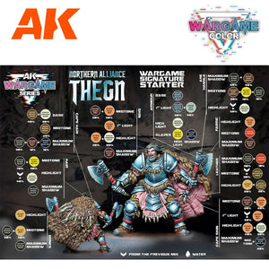 AK Interactive AK11771 NORTHERN ALLIANCE THEGN – WARGAME STARTER SET – 14 COLORS &amp;amp; 1 FIGURE – zdjęcie 4