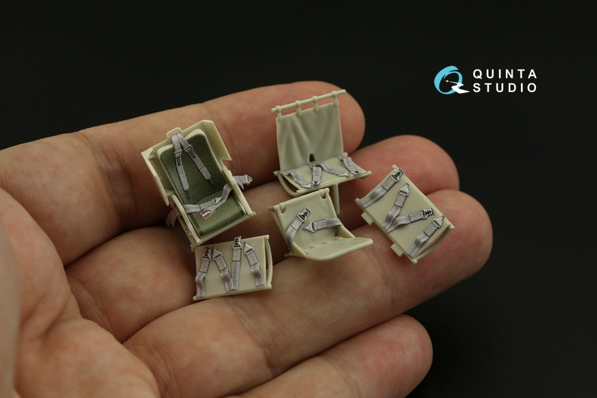 Quinta Studio QD48267 UH-1D 3D-Printed colored Interior on decal paper (KittyHawk) 1/48 – Bild 8