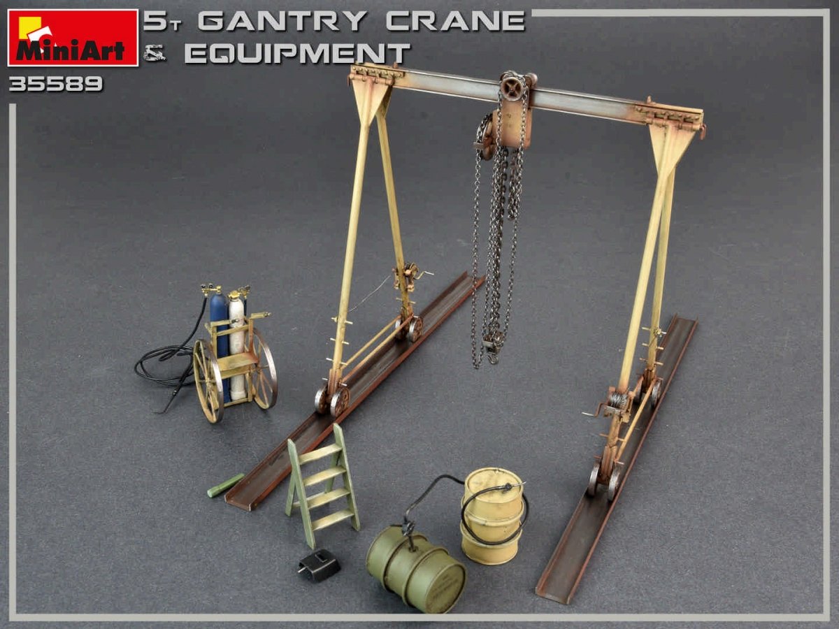 MiniArt 35589 5 TON GANTRY CRANE &amp;amp; EQUIPMENT 1/35 – Bild 2