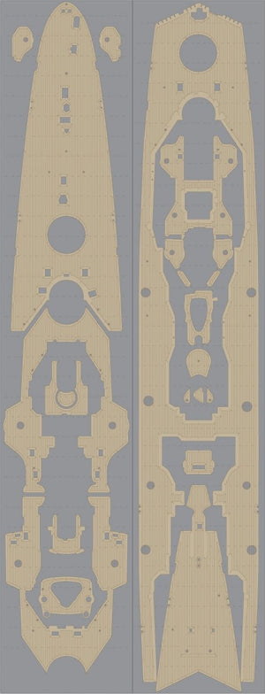 Pontos 35017WD1 DKM Printz Eugen Wooden Deck set 1/350