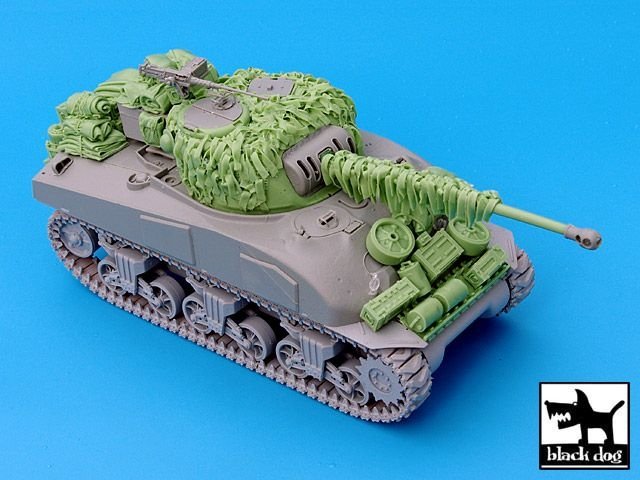 Black Dog T35028 British Sherman Firefly hessian tape camo net 1/35 – Bild 3