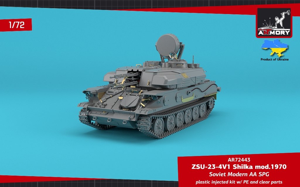 Armory Models 72443 ZSU-23-4V1 Shilka mod.1970 Soviet Modern AA SPG 1/72 – image 13