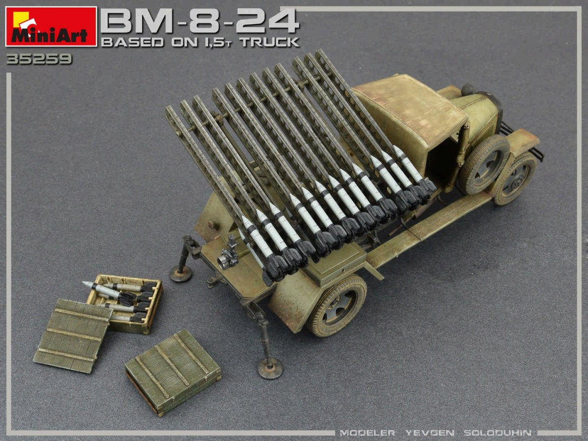 MiniArt 35259 Soviet Rocket Launcher BM-8-24 1/35 – image 8