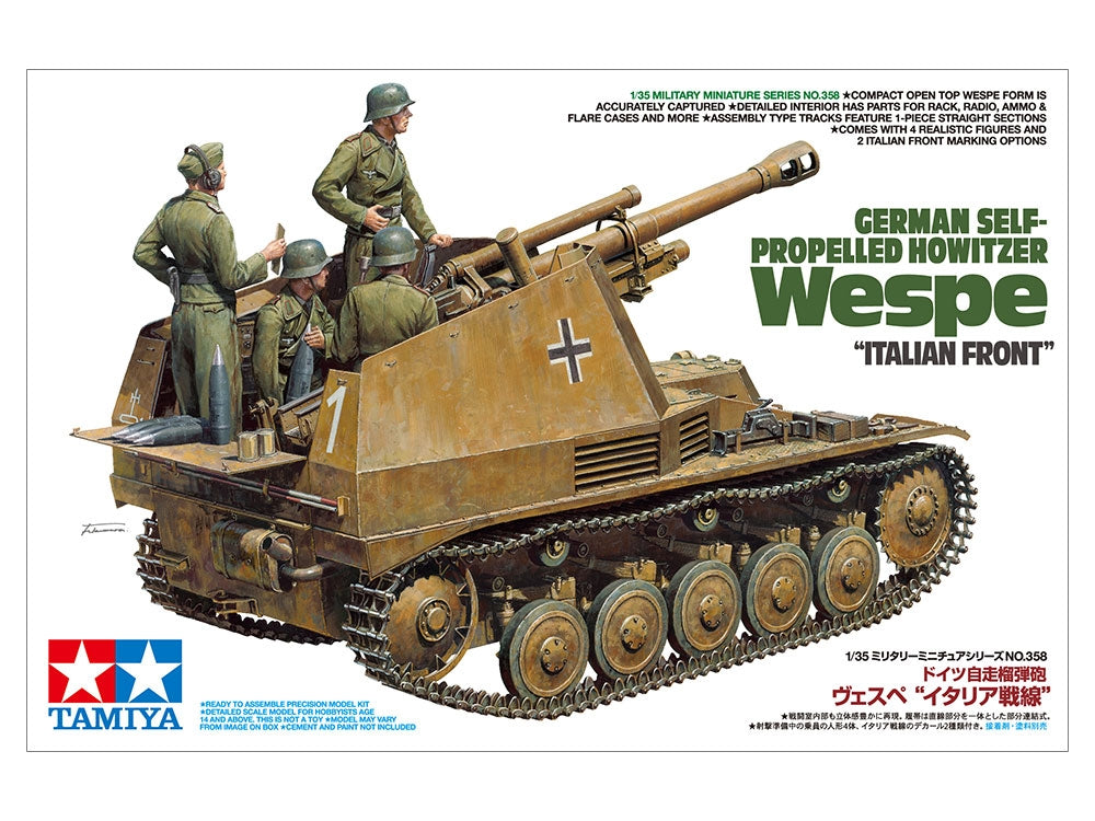 Tamiya 35358 German Self-Propelled Howitzer Wespe Italian Front 1/35 – image 2