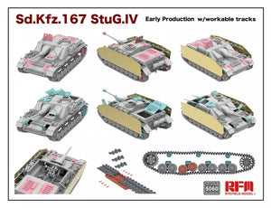 Maquette Rye Field 5060 Sd.Kfz.167 StuG.IV Première production avec chenilles fonctionnelles, échelle 1/35 – image 2