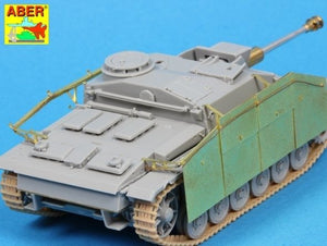 Aber 72A11 Side skirts for Sturmgeschutz III (Early model) 1/72 – obrázek 4