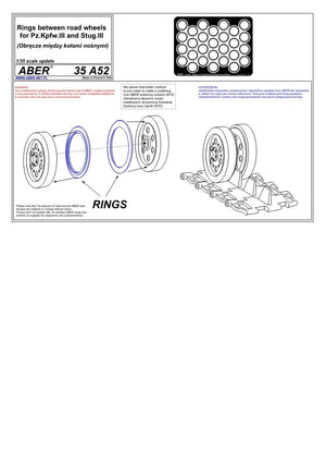Aber 35A052 Rims between road wheels for Pz.III and Stug.III (1/35) – image 4