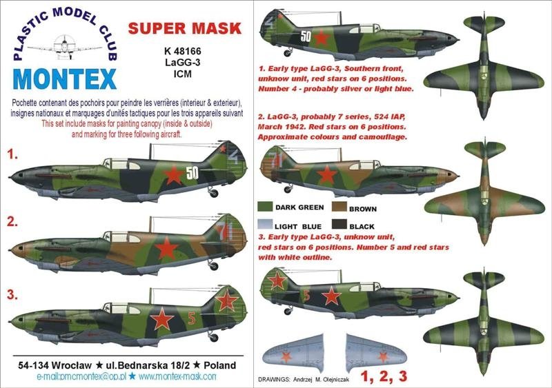 Montex K48166 LaGG-3 1/48