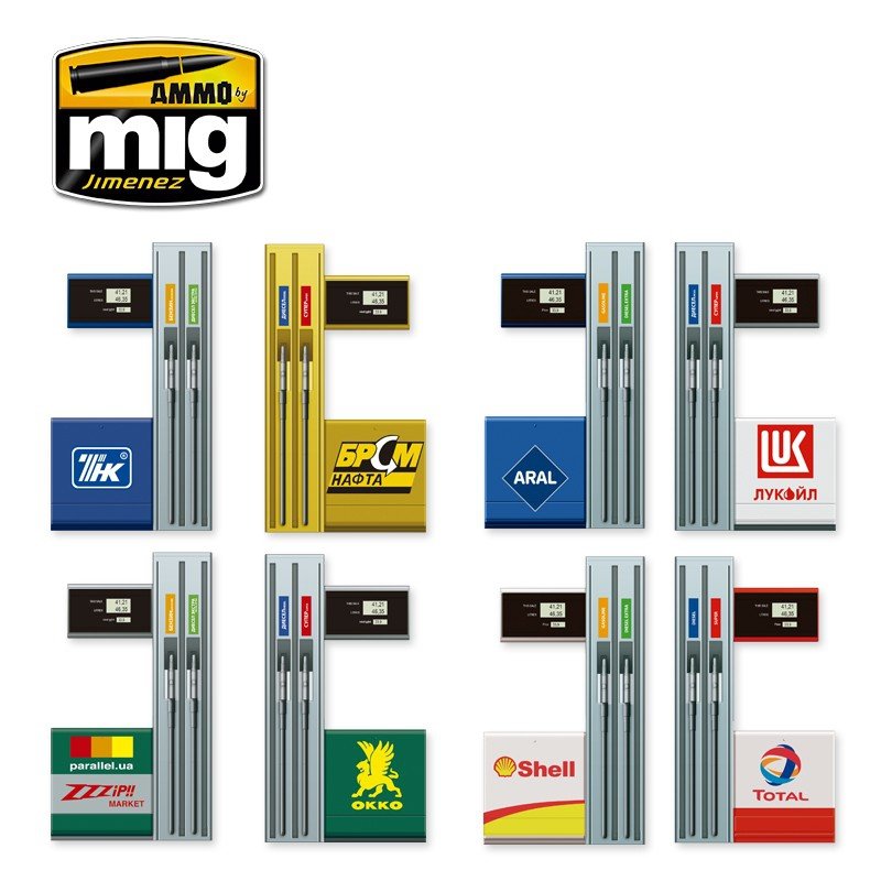 AMMO of Mig Jimenez 8501 MODERN GAS PUMPS Limited Edition 1/35 – obrázek 4